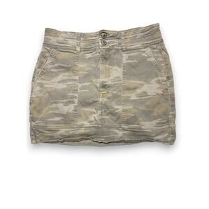 Express High Rise Stretch Camo Mini Skirt Size 12